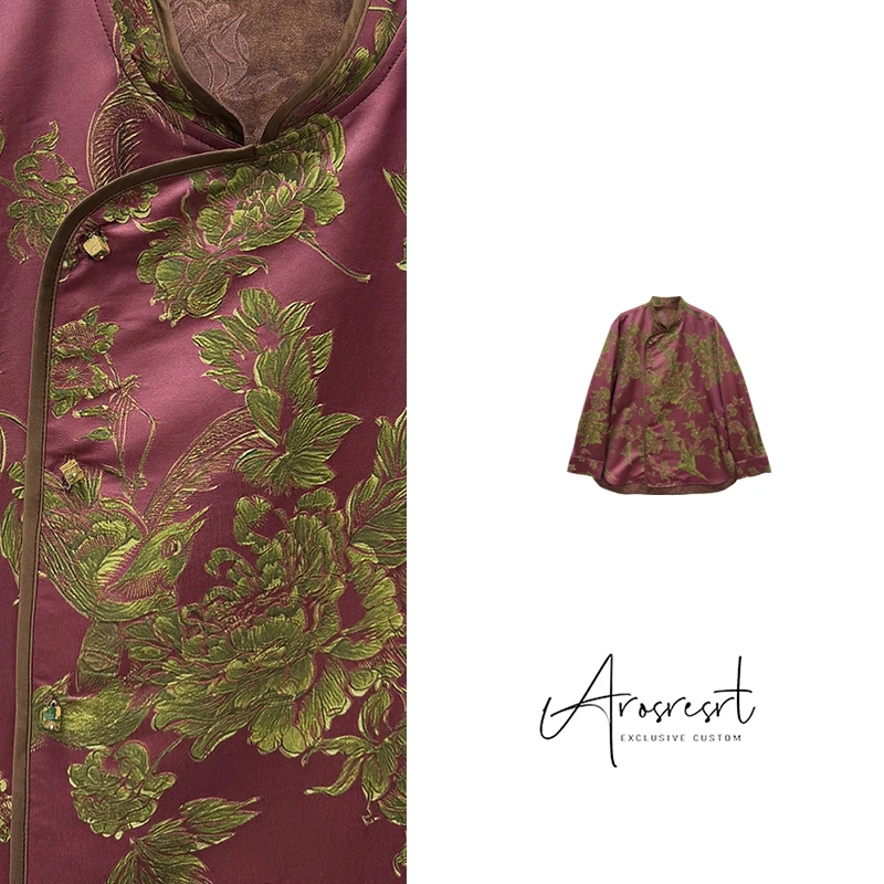 【富贵吉祥】2025冬季新款国潮新中式国风圆领上衣提