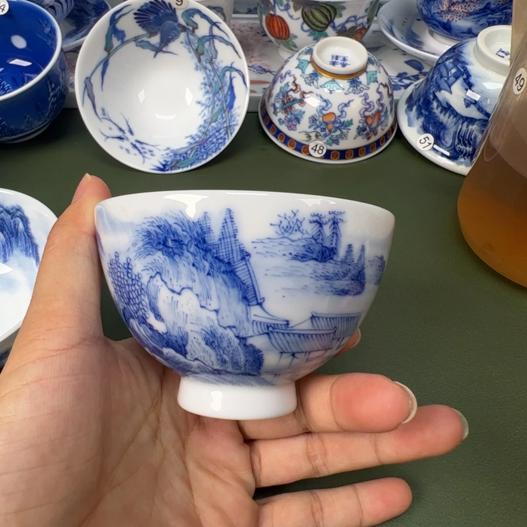 景德镇纯手工纯手绘茶具木木83