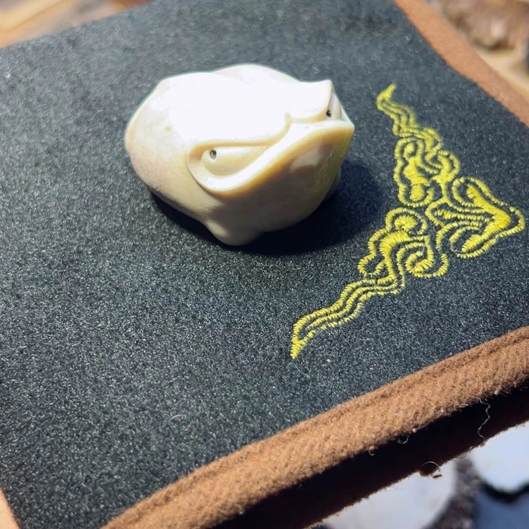 鹿骨把件鹿骨鹿角