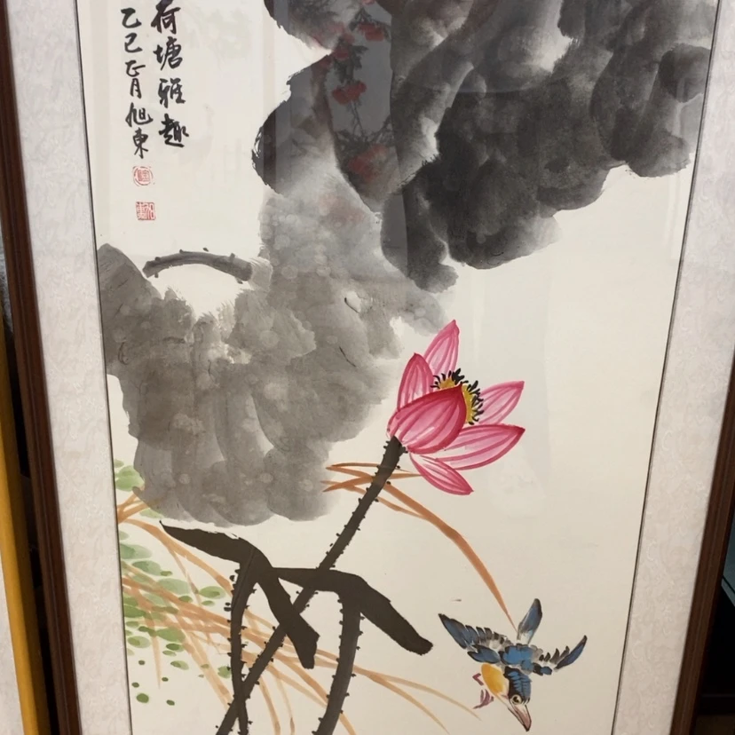 【闪购商品】国画手绘国画带框124.58