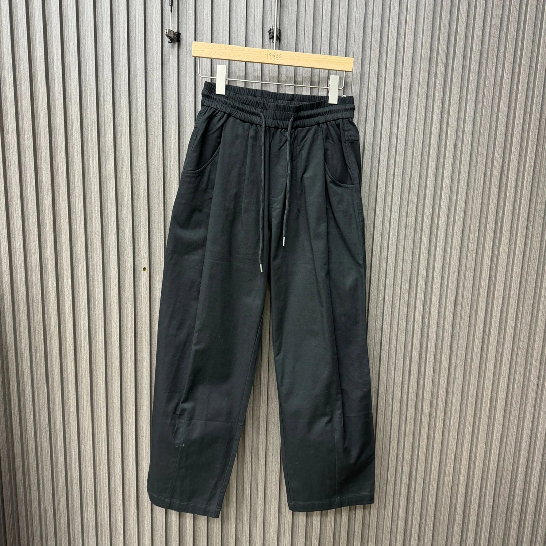 设计感休闲裤简约松紧腰男士运动裤子24585