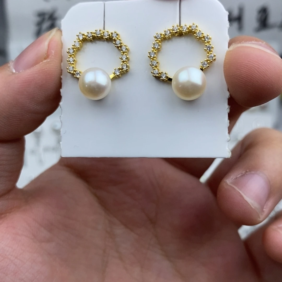 未镶嵌耳饰淡水珍珠