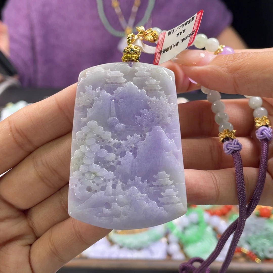 翡翠未镶嵌颈饰代编织