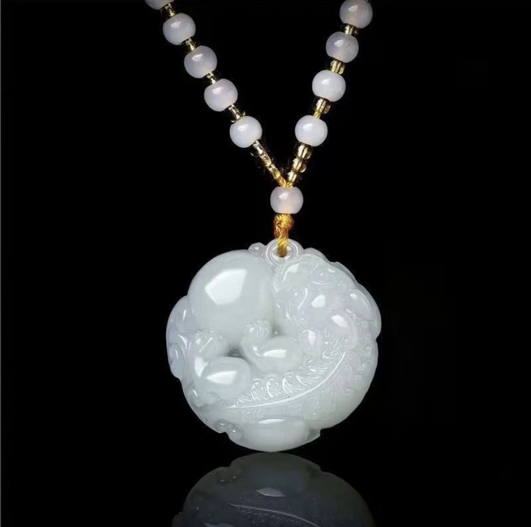 【招财貔貅】国风琉璃貔 貅抱球民族风平安扣坠链