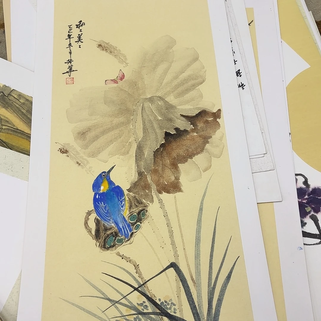 国画33-66卡纸作品童