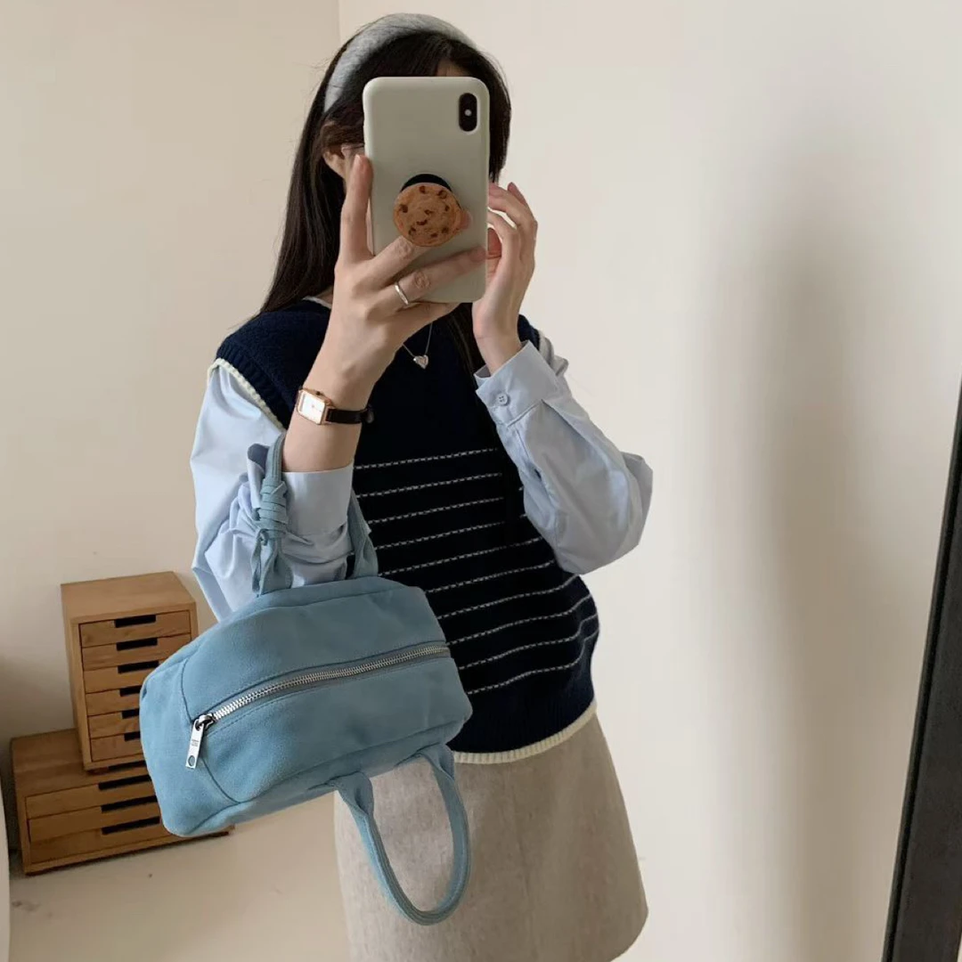 拼接冬季韩版防水百搭毛针织衫条纹针织慵懒风ins风
