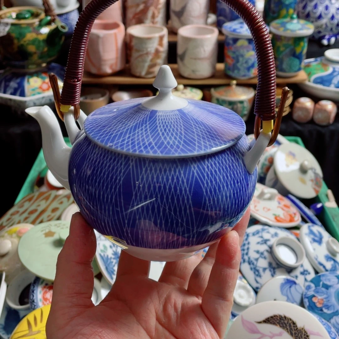 瓷片深川球口提梁壶