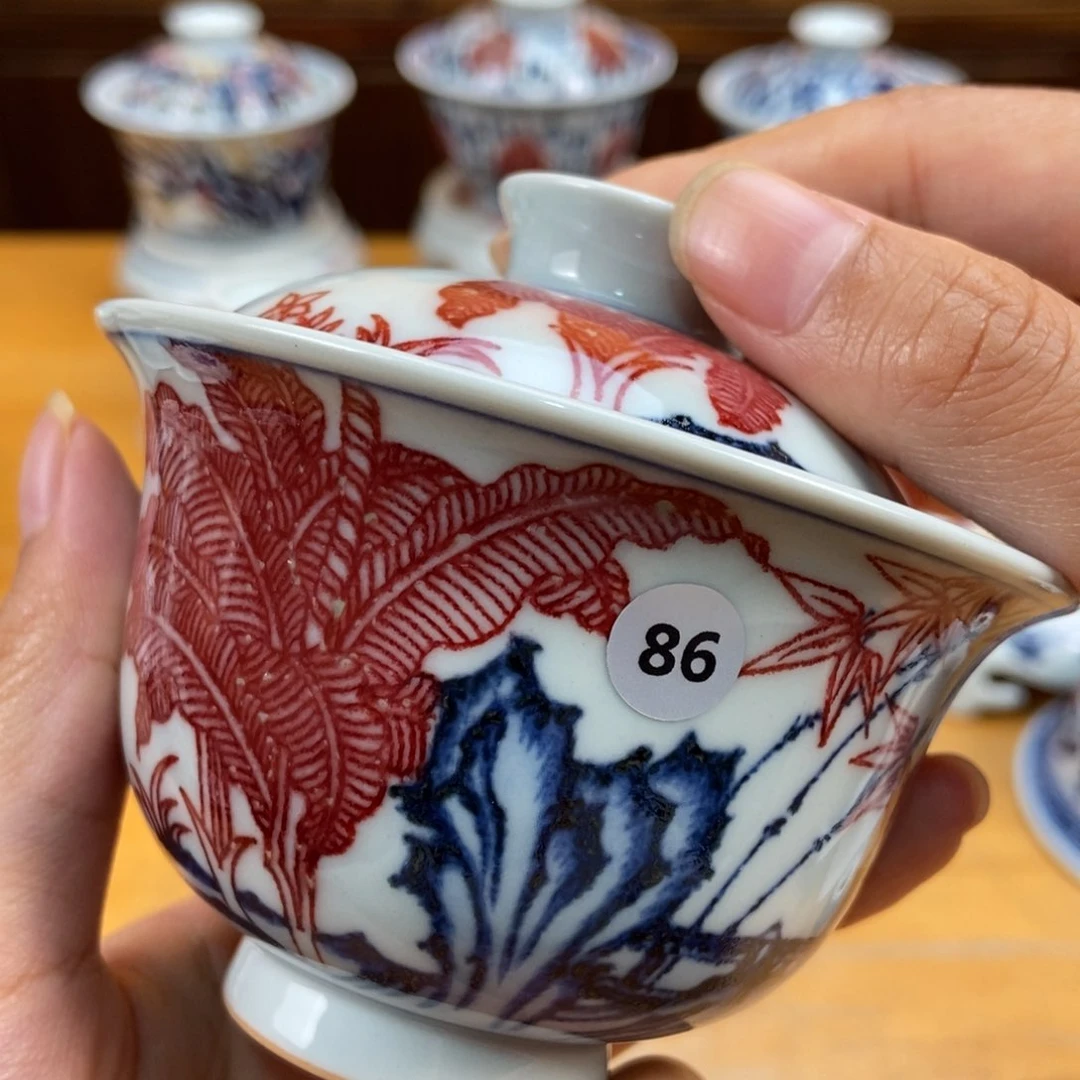 手绘现代茶具非古董