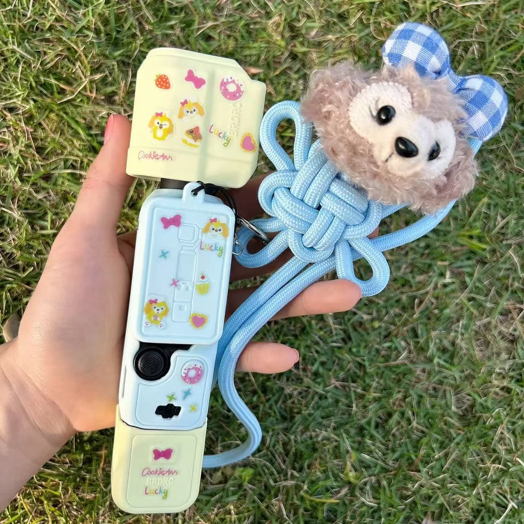 大疆pocket3硅胶保护套镜头盖可爱软胶运动口袋相机配件保护硅胶