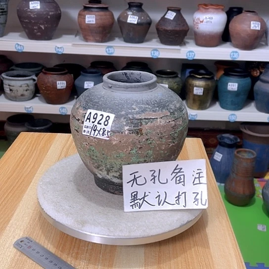 红陶手工制作工艺花盆