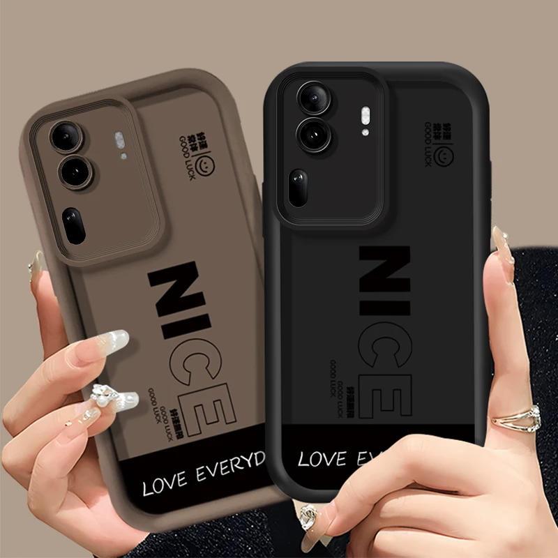 适用于【OPPO】Reno11潮牌nice创意个性男女新款防摔手机壳