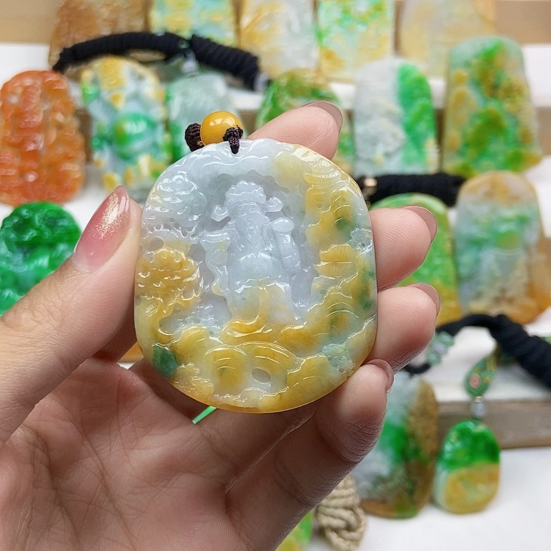李****颈饰未镶嵌翡翠天然翡翠Ａ货