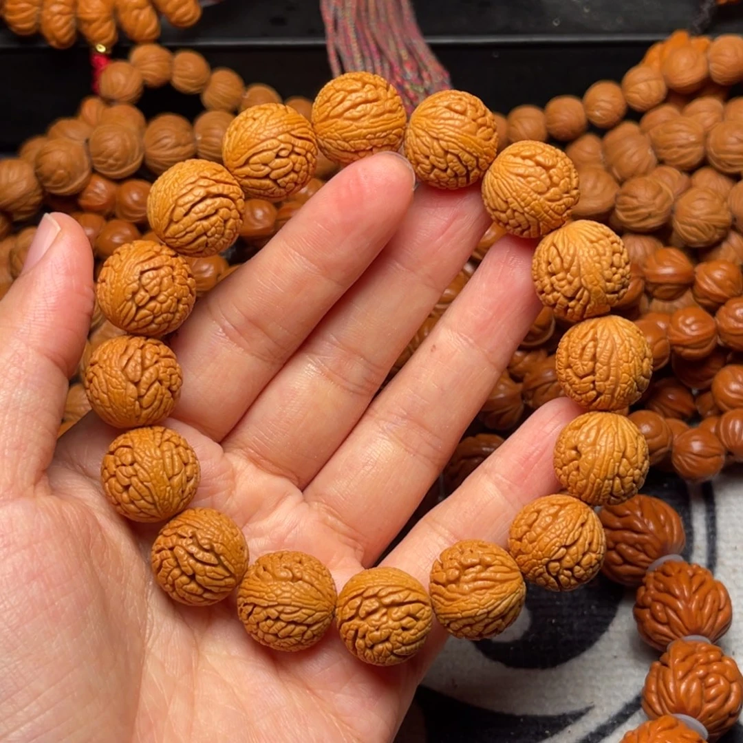 桃核手串龙纹桃核