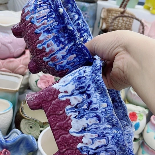 多肉绿植陶瓷花盆9.9包邮