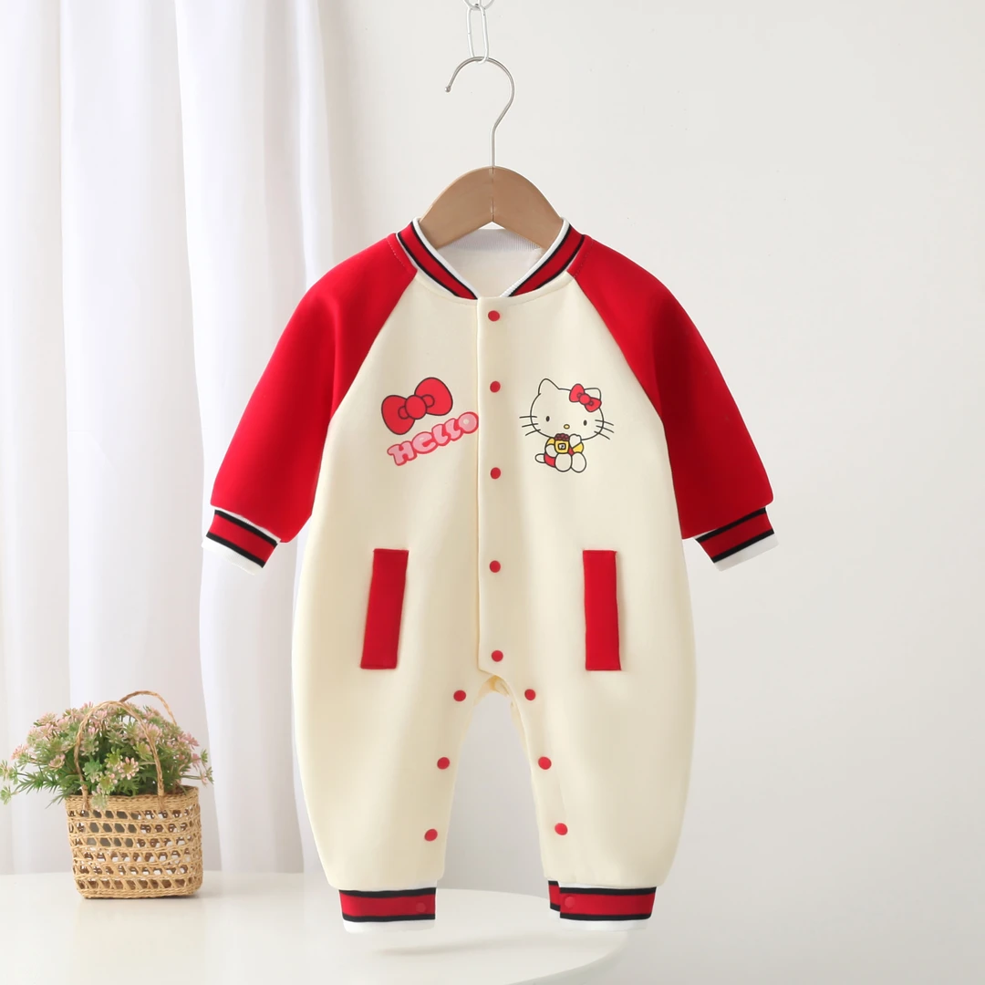 女极简风春秋可爱风秋冬爬服哈衣女宝秋季芭蕾风