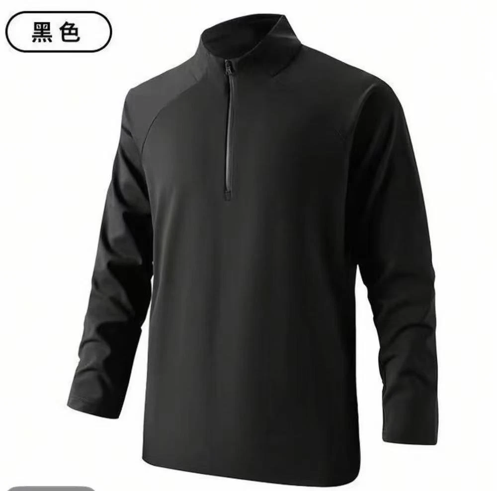 【PYK-9999-3】2025新款时尚休闲百搭经典潮流简约立领半拉链卫衣