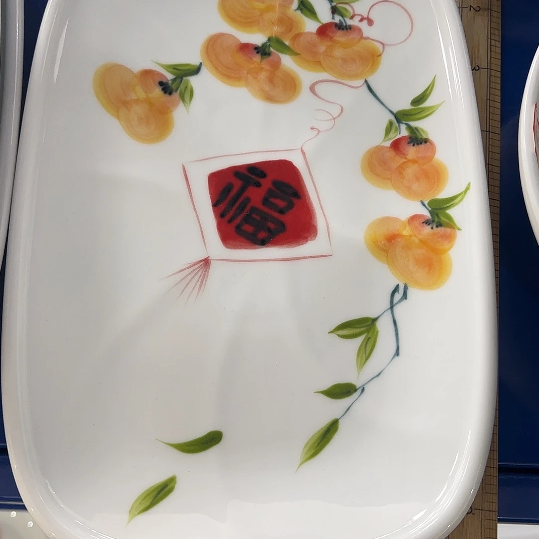 瓷片L**花景德镇陶瓷手工手绘制作