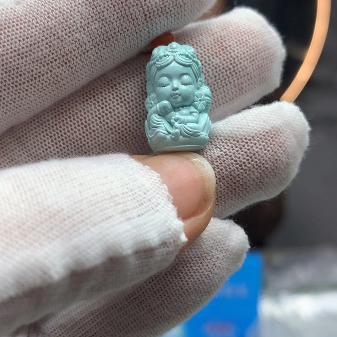 绿松石挂件未镶嵌?***城