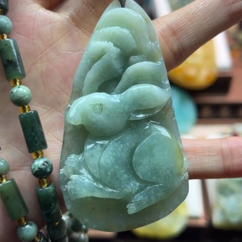 岫玉挂件未镶嵌挂件