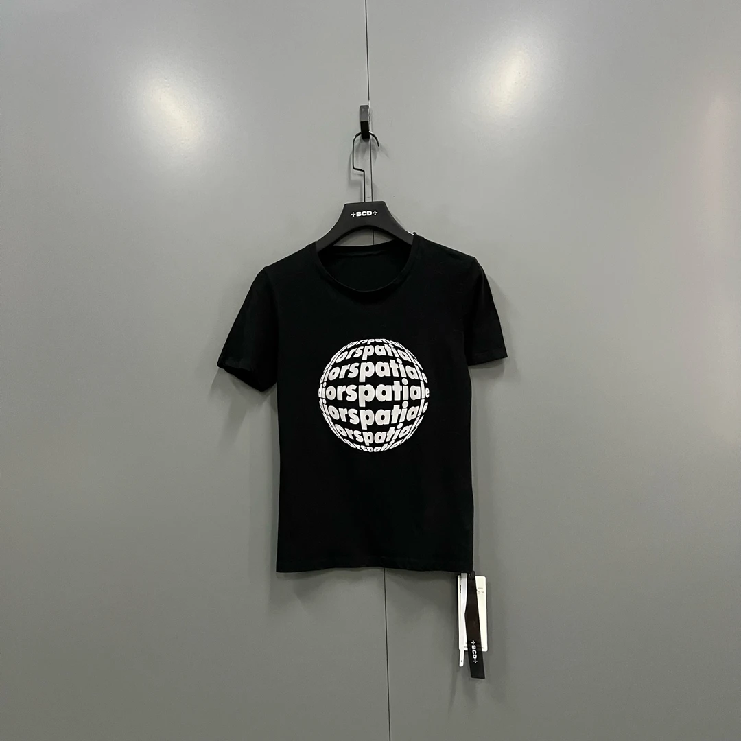 tt7 黑色字母印花短袖 XS码/020578