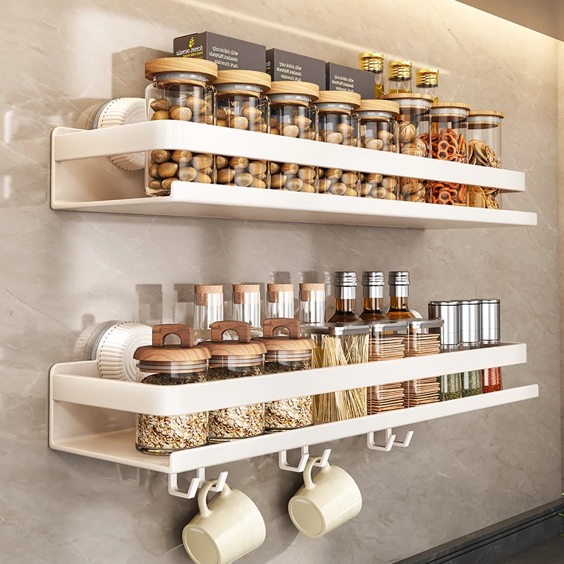 厨房置物架多功能调料架壁挂式调味料厨具品罐家用品墙上收纳架