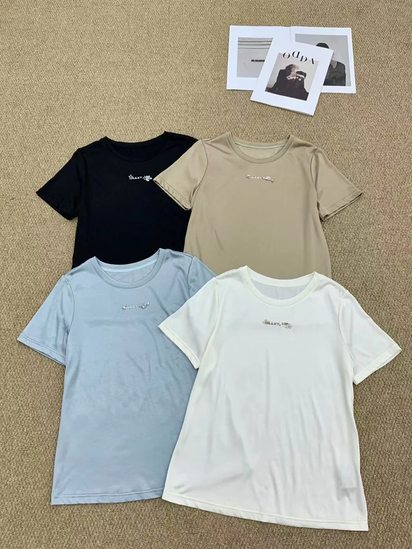 A3033醋酸字母T恤