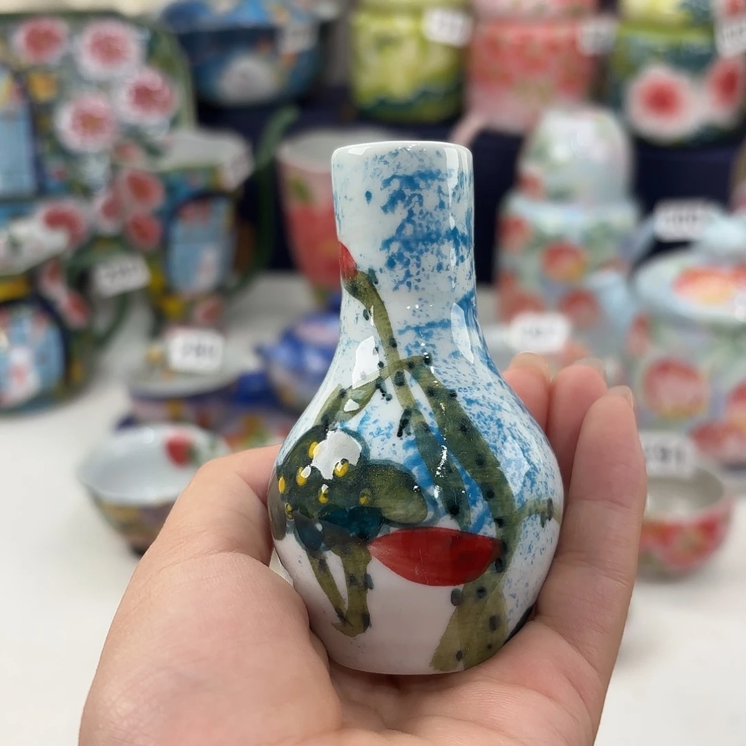 景德镇手绘高温釉下彩陶瓷茶具