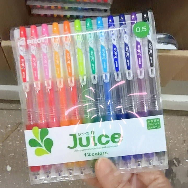 百樂彩色果汁筆12支裝0.5mm