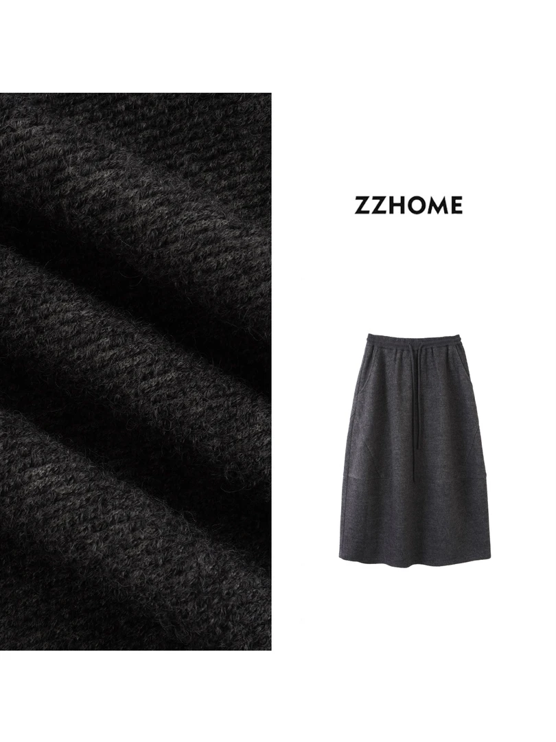 ZOZO HOME ｜优雅延伸慕斯开叉花苞半裙q170769p