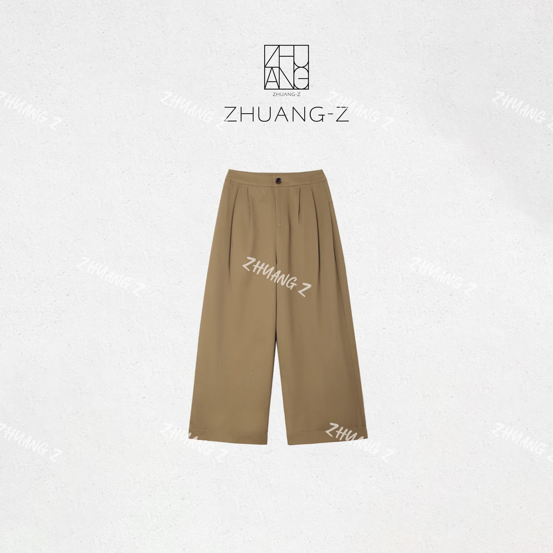 【ZHUANG-Z】（岚山裤）百搭时尚休闲简约纯色山本阔腿裤