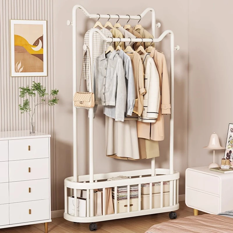 北欧客厅衣帽架落地卧室挂衣架家用简易轻奢挂衣服架子室内晾衣架