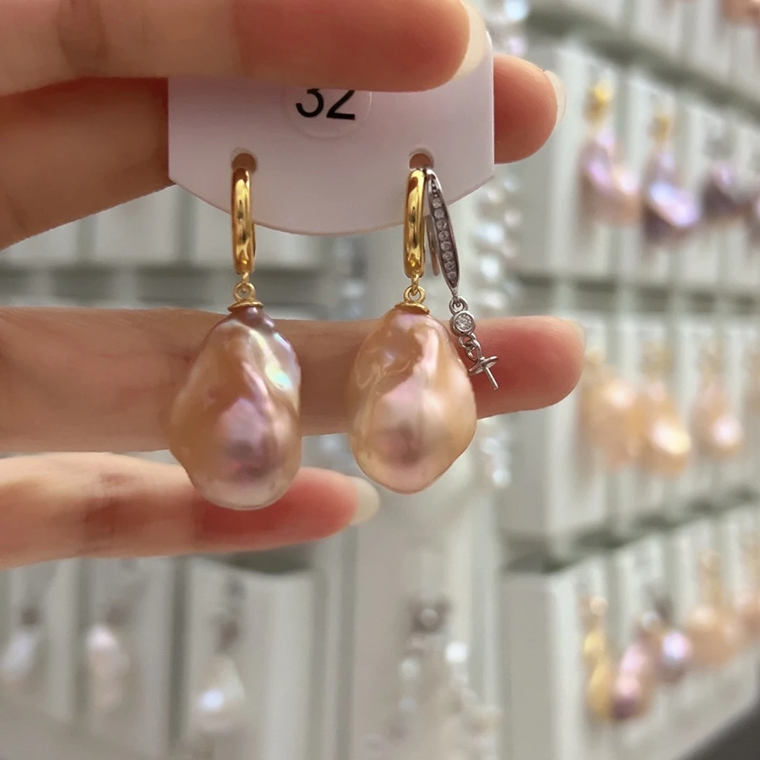 三***茶未镶嵌颈饰淡水珍珠