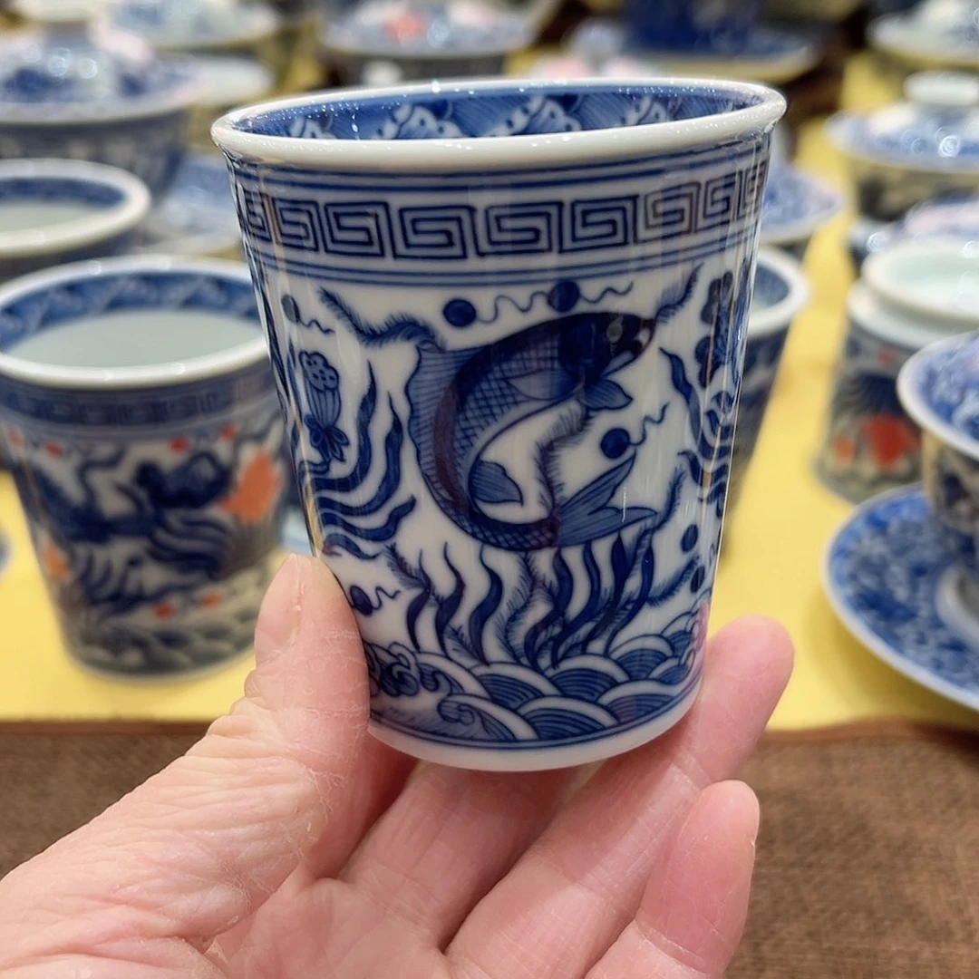 留**士正宗紫晶柴窑可乐杯