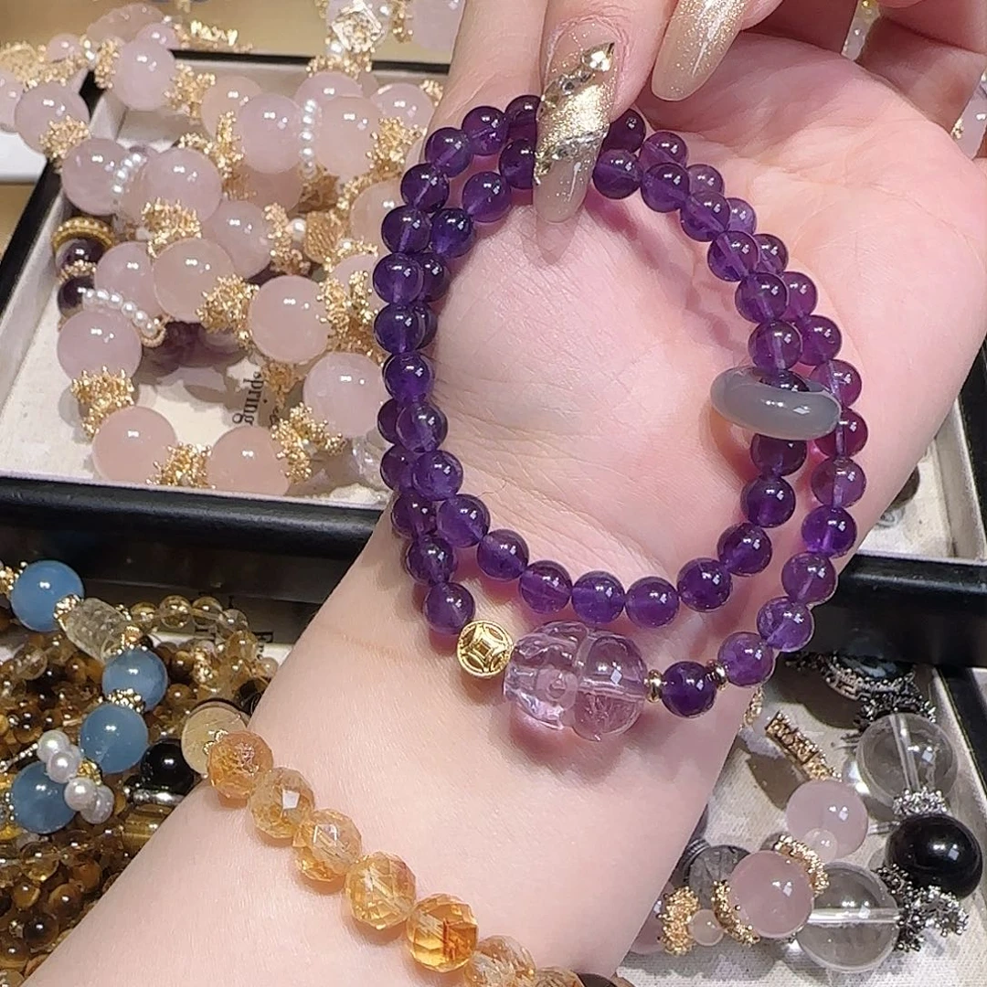 水晶手链未镶嵌吧