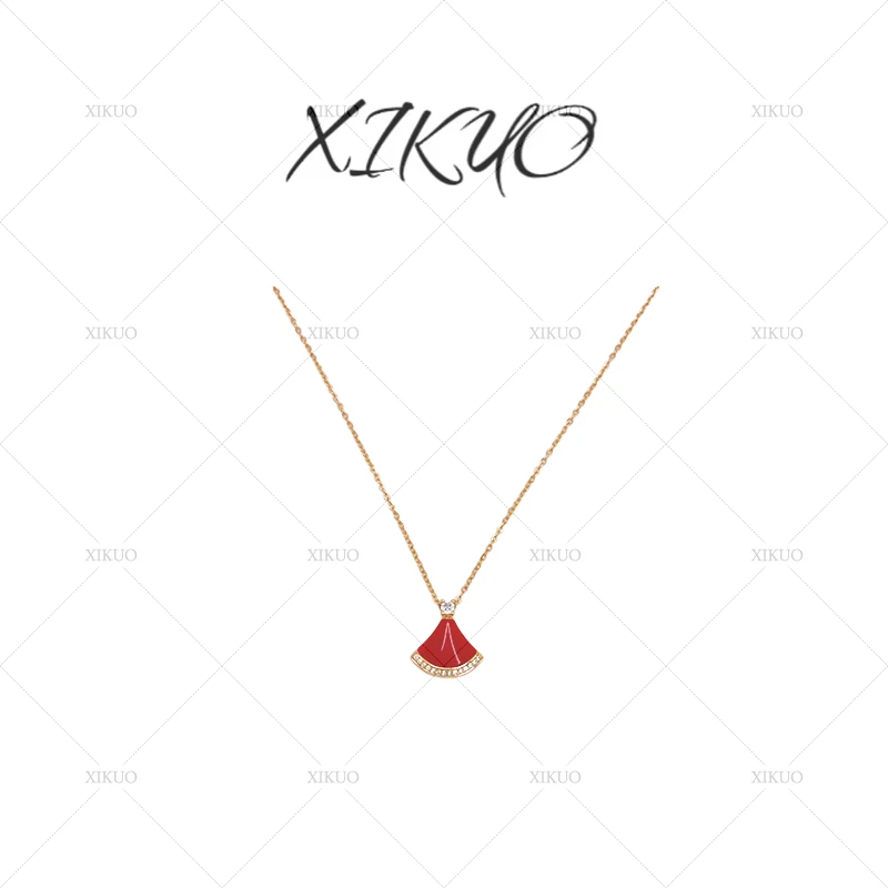 XIKUO/喜阔-TY轻奢经典百搭镶嵌小裙子项链