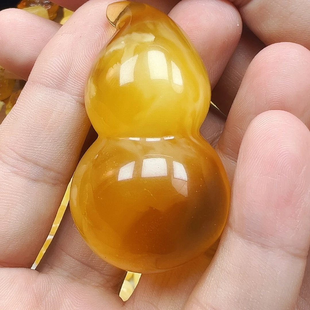 蜜蜡颈饰未镶嵌用****1葫芦吊坠