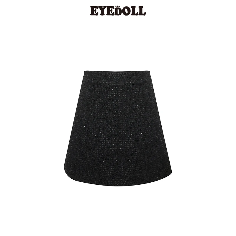 EYEDOLL【商场同款】24秋季新款经典百搭优雅显瘦小香风半身裙