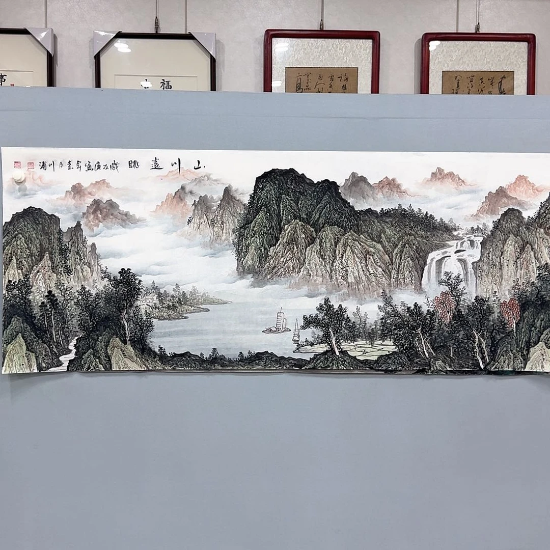 国画国画作品曾在国内
