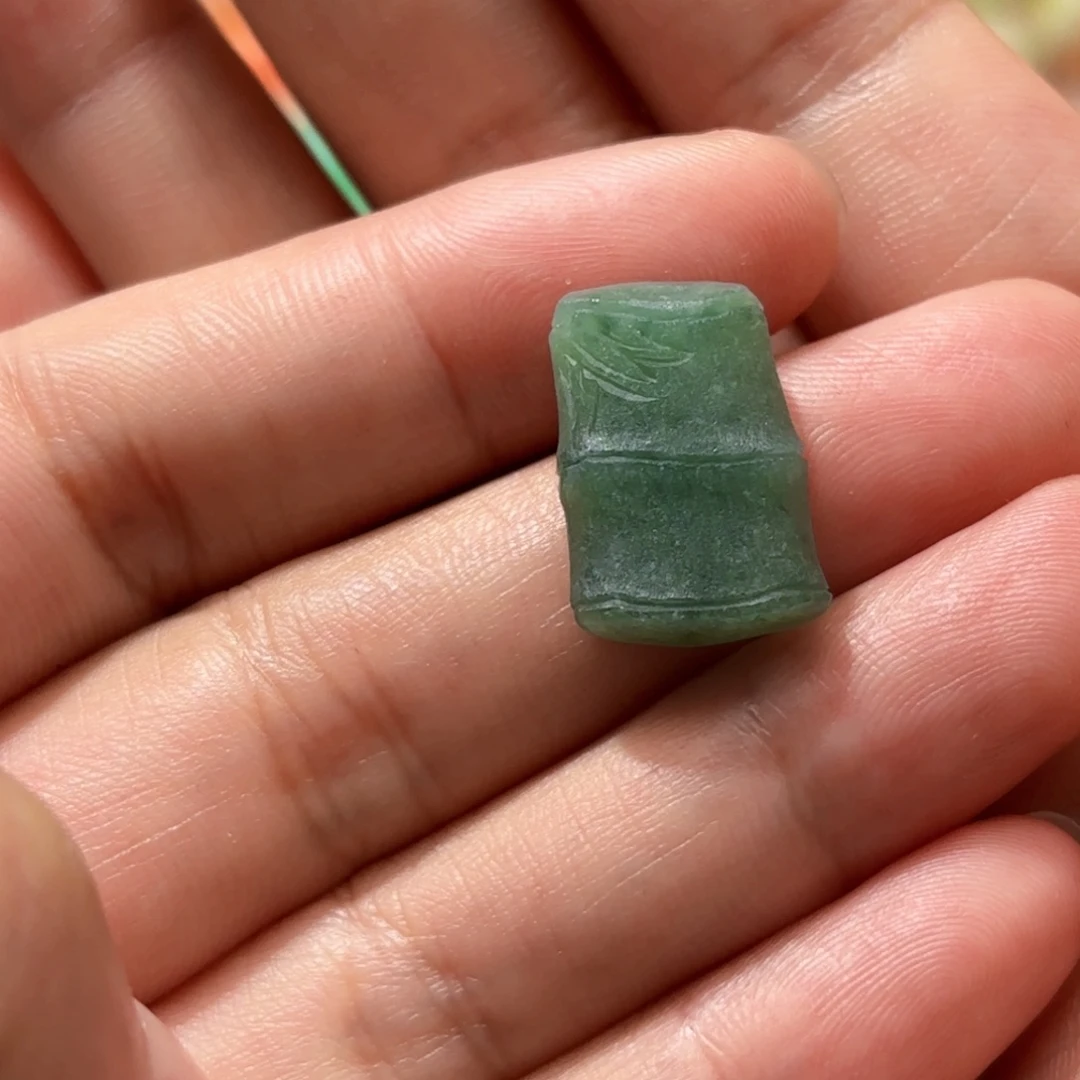 定制翡翠未镶嵌天然缅甸翡翠A货竹节不退不换