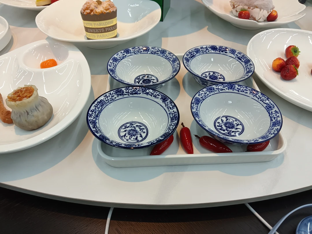 4.5寸青花小瓷调料碗组（4个）