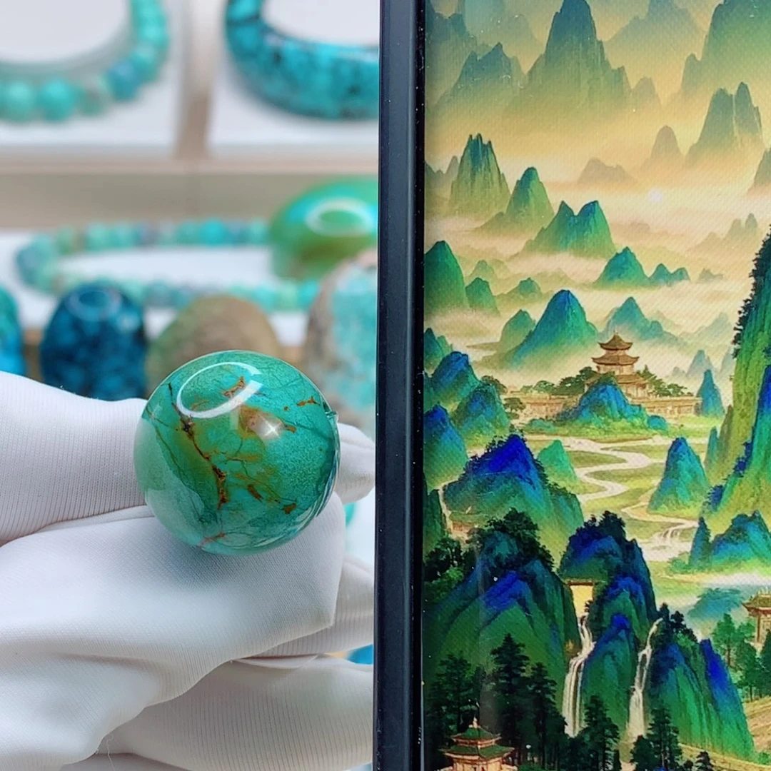 未镶嵌绿松石珠宝奇石