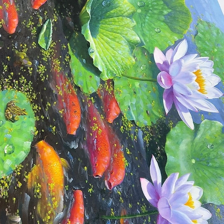 油画欢欢喜喜仔仔细细