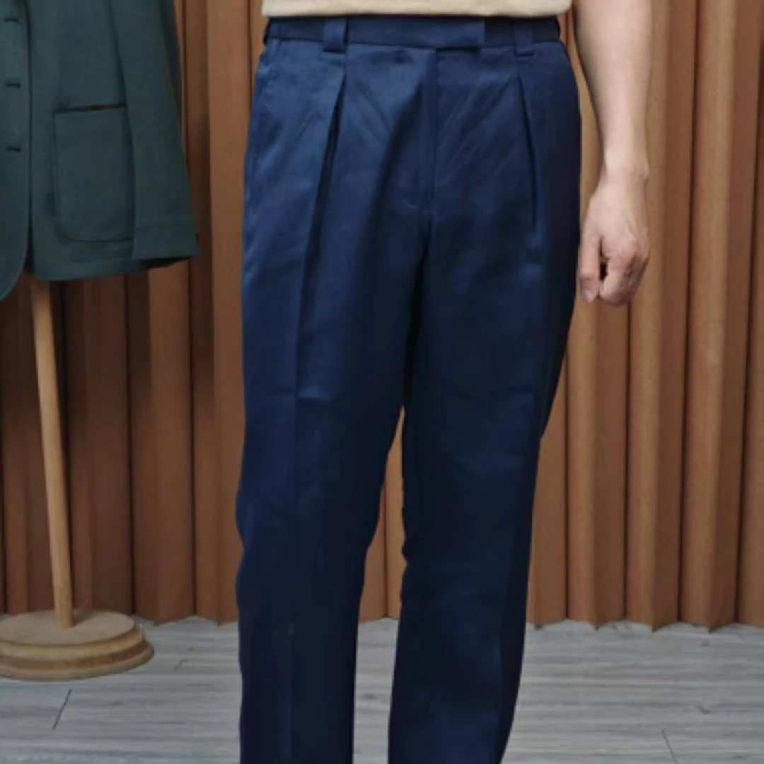 法国雨露亚麻春夏休闲长裤