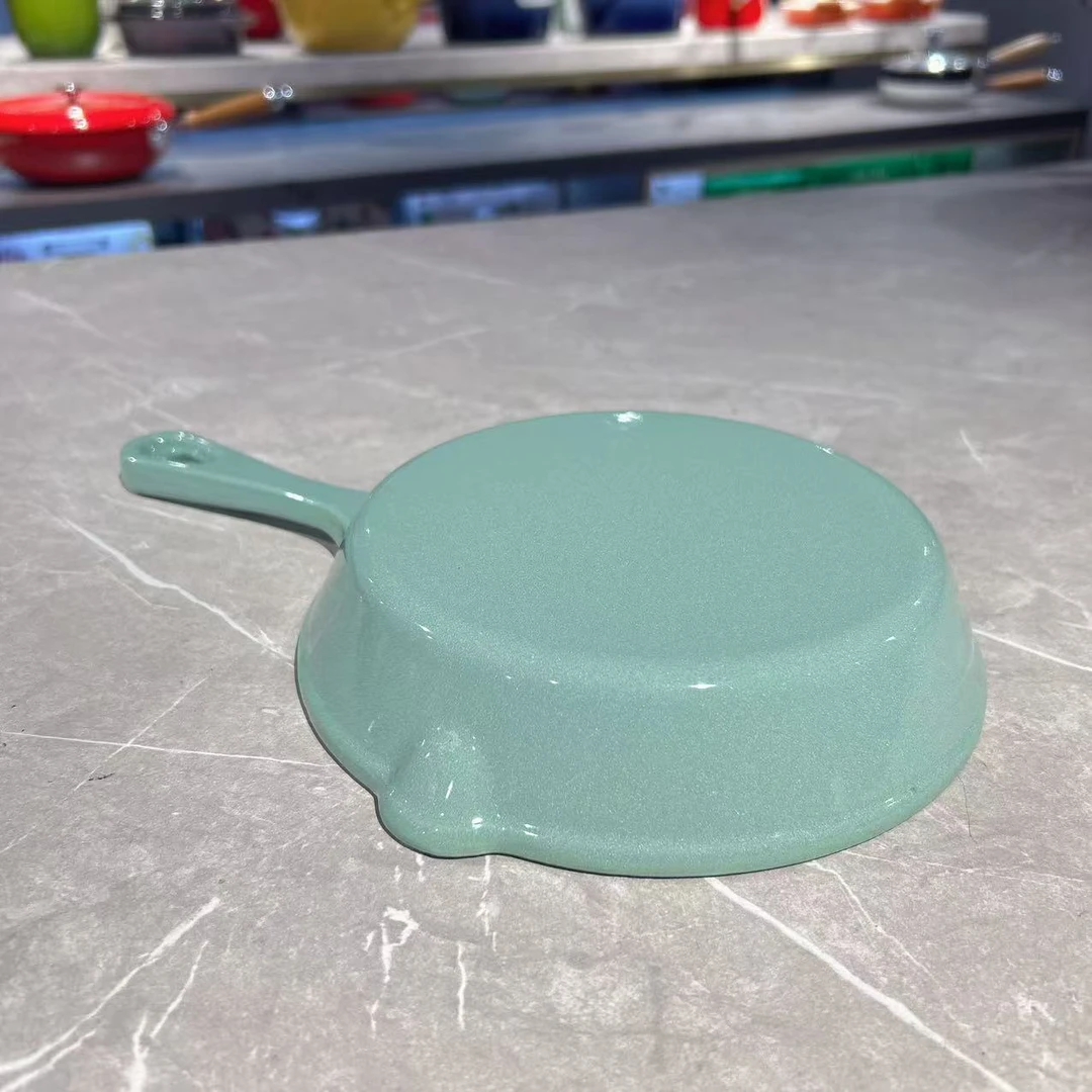 （明月）20cm单柄圆煎盘 颜色随机