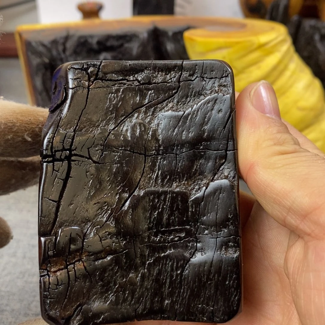 木天**姥雷击枣木文玩把件