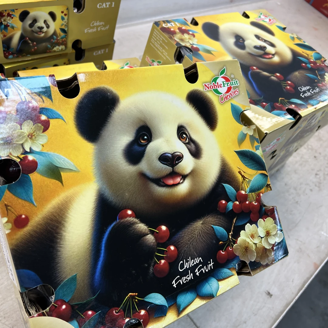 【新船】熊猫车厘子4JD 净重5斤/箱海运 内附果径卡