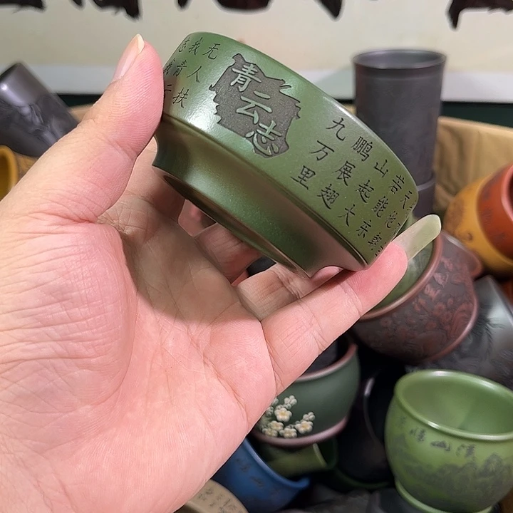 茶杯紫砂全手工紫砂主人杯