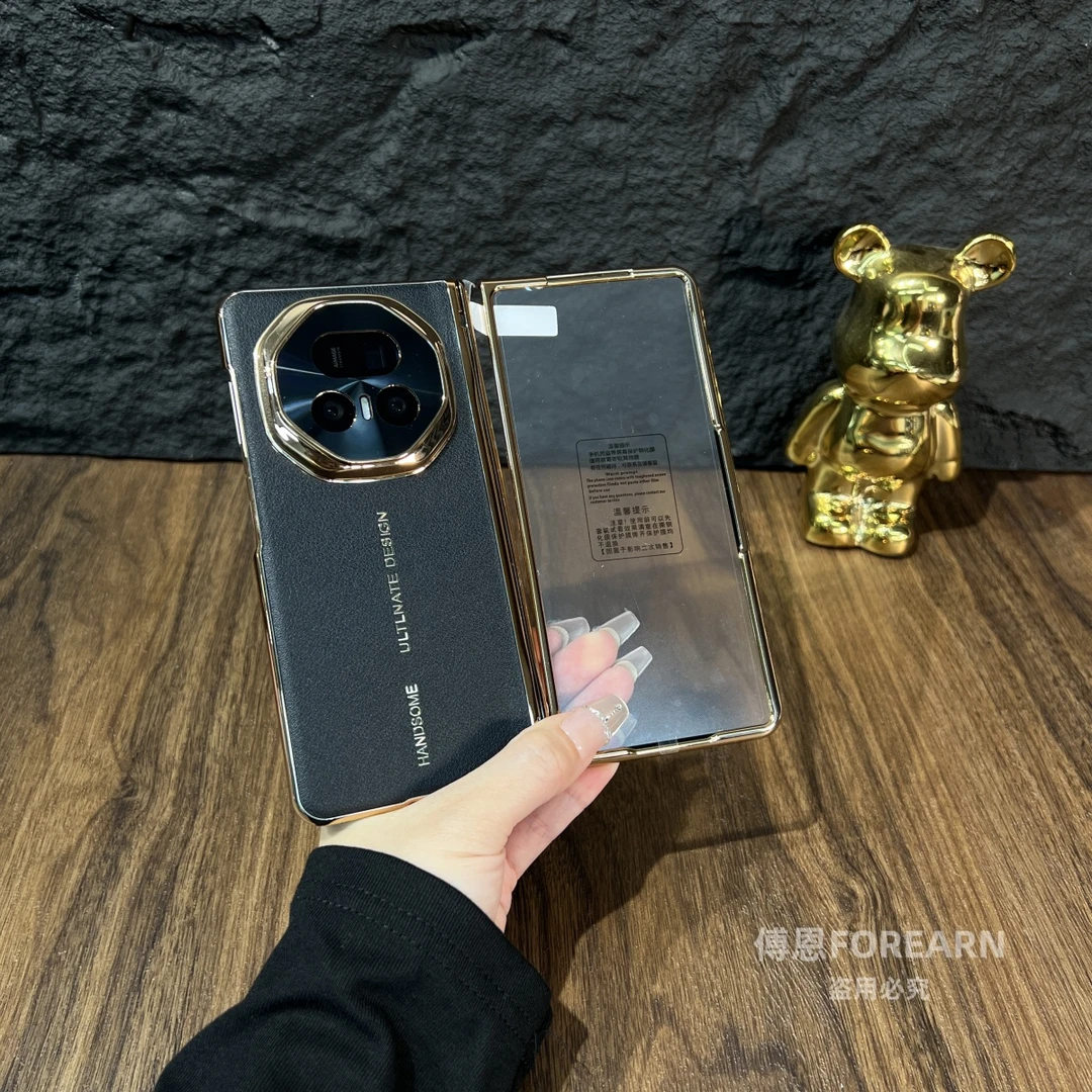 适用于荣耀magicv5手机壳折叠屏magic v5保护套全包防摔真皮壳膜