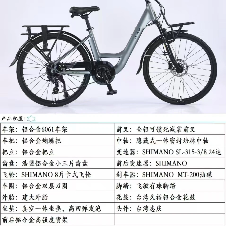 26寸24速蝴蝶把旅行车