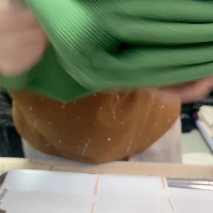 绿色玉丝条布料1.1米163